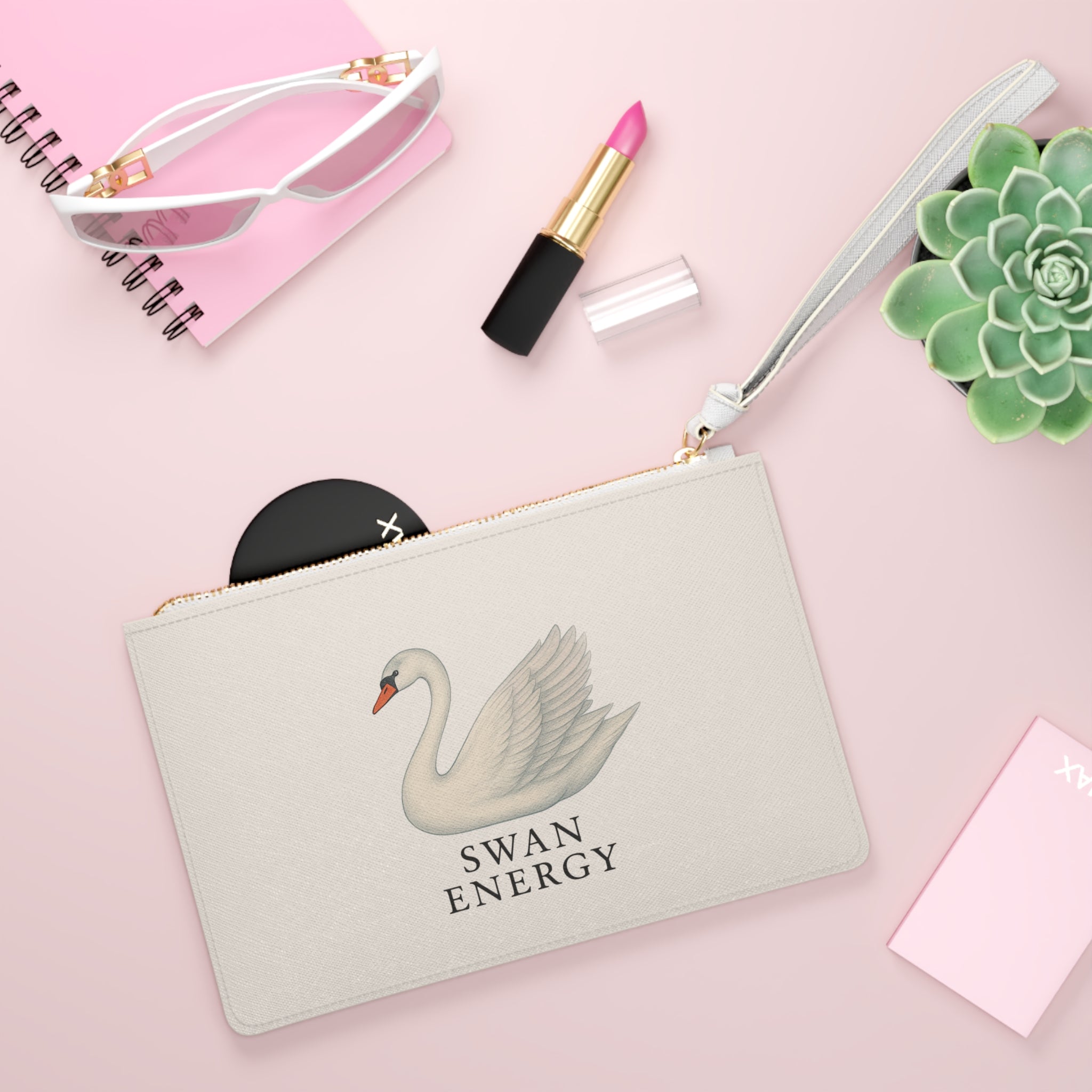 Swan Energy Clutch Bag