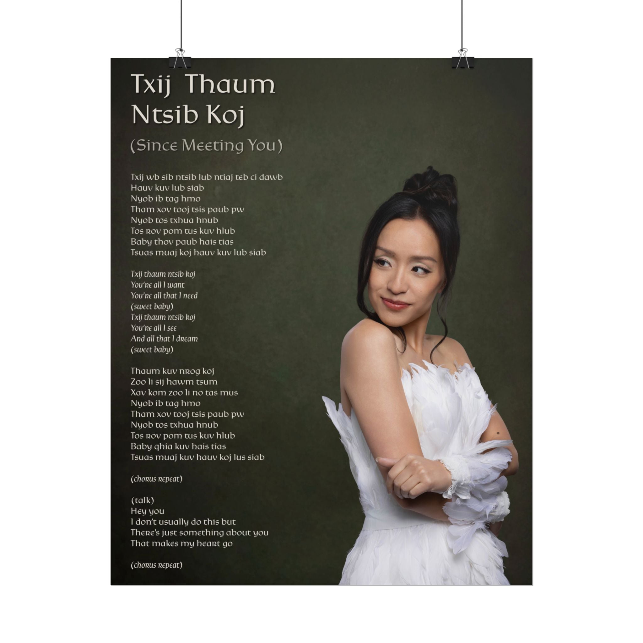 Txij Thaum Ntsib Koj (Since Meeting You) Poster